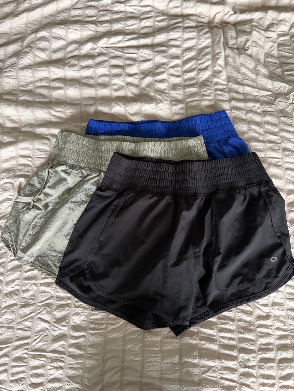 GAPfit Women’s Running Shorts - Black/Olive/Blue Pack